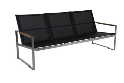 Gartenbank Gotland aus Aluminium 192x84x87 cm