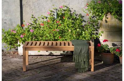 Gartenbank Comfort ohne Réckenlehne, 120 cm 120x45x44 cm