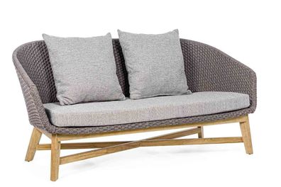 2 Sitzer Sofa Coachella mit Kissen, rau 168x78x77 cm