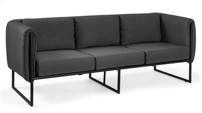 Sofa Pixel aus Aluminium, Anthrazit 186x74x72 cm