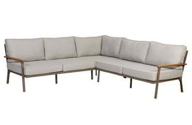 Gartenecksofa Orlando mit Kissen 250x250x75 cm