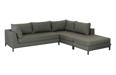 Gartenecksofa Capri aus Aluminium, Rechts 246x262x60 cm