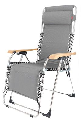 Relaxliege Movida Soft XXL aus Aluminium, Anthrazit