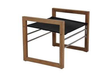 Gartenhocker Vevi aus Teakholz 66x45x48 cm