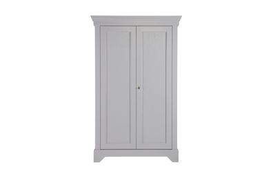 Schrank Isabel aus Kiefernholz, Grau 118x47x191 cm