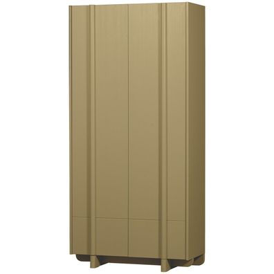 Schrank Basu aus Kiefernholz, Olive Grén 101x46x210 cm