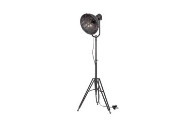 Stehlampe Industrial Spotlight Metall, Anthrazit 54x45x167 cm