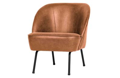 Sessel Vogue Leder, Cognac 57x70x69 cm