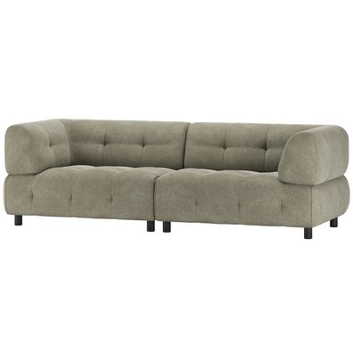 Sofa Louis aus Chenille-Stoff, Leaf 244x90x73 cm