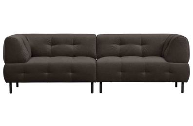 Sofa Lloyd Samt, Schwarz 245x90x75 cm