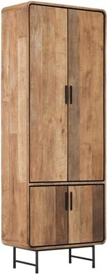 Schrank Evo aus recyceltem Teakholz, Holztéren 80x40x220 cm