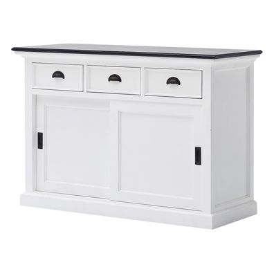 Sideboard Halifax Contrast mit Schiebetéren, 125 cm 125x50x85 cm