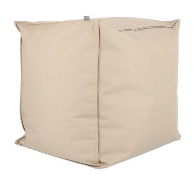 Sitzsack Gordon / Pouf Gwen, Taupe 55x55x45 cm