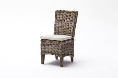 Esszimmerstuhl Morin 2er-Set aus Kabu-Rattan 48x62x98 cm