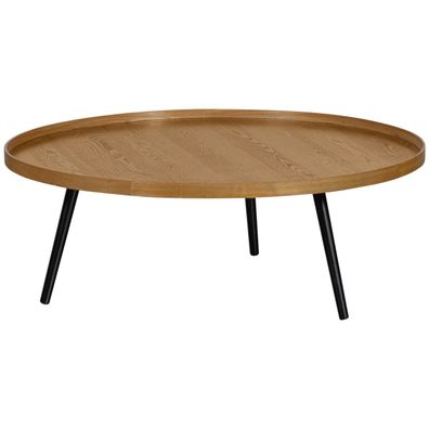 Couchtisch Mesa aus Holz ß 100 cm, Natur 100x100x36 cm