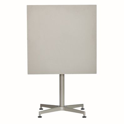 Klapptisch Vega aus Aluminium, Taupe 67x67x70 cm