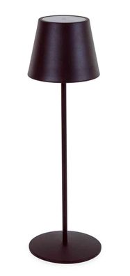 Outdoor-Lampe Etna aus Stahl, Schwarz 12x12x38 cm