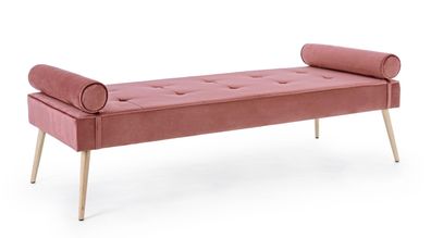 Daybed Gjsel in Samt-Optik, Rosa 185x75x45 cm