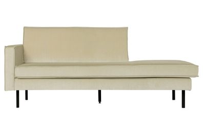 Recamiere Rodeo Daybed Samt, links Pistazie 203x86x85 cm