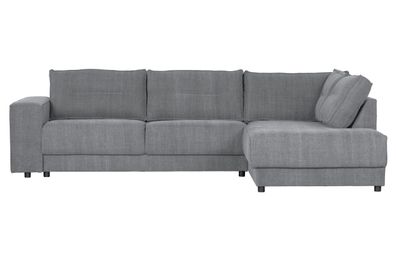 Ecksofa Randy aus Leinenstoff Rechts, Hellgrau 282x196x81 cm