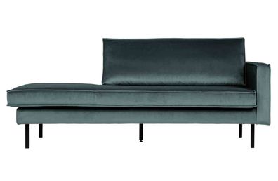 Recamiere Rodeo Daybed Samt, rechts Teal 203x86x85 cm