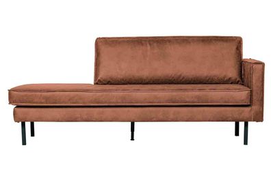 Recamiere Rodeo Daybed Kunstleder, rechts Cognac 203x86x85 cm