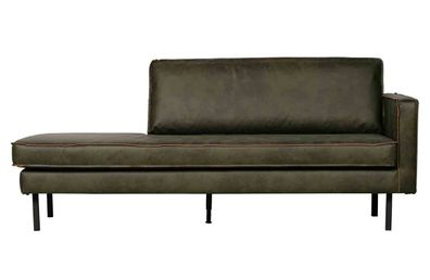 Recamiere Rodeo Daybed Kunstleder, rechts Army 203x86x85 cm