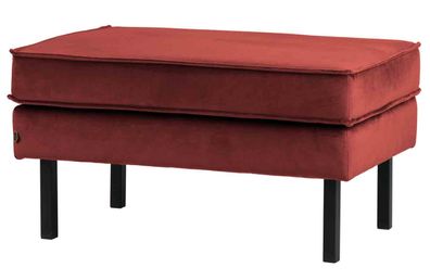 Hocker Rodeo Samt, Rot 84x54x45 cm