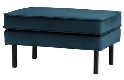 Hocker Rodeo Samt, Blau 84x54x45 cm