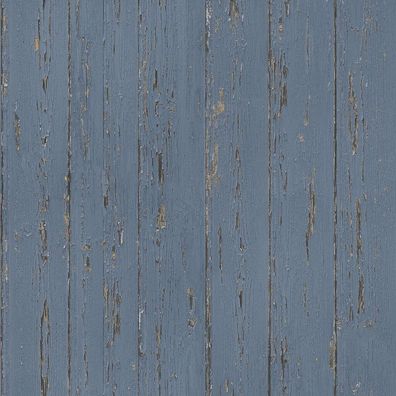 Homestyle Tapete Homestyle Old Wood Blau