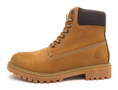 Lumberjack River Ankle Boot with Fur SM00101-036 Braun M1144- Yellow/Dk Brown
