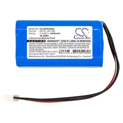 Ersatzakku - CS-SRX400SL - SONY SRS-XB40 / ID770 - 7,4 Volt 5200mAh Li-Ion