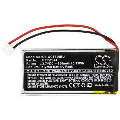 Ersatzakku - CS-OCT720BU - ORACLE Tablet 720 / PT352044 - 3,7 Volt 250mAh Li-Polymer