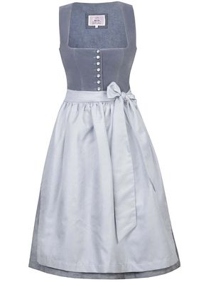 Dirndl Marlene 65er Länge light denim