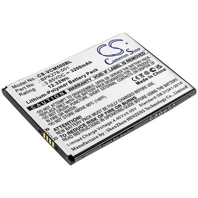 Ersatzakku - CS-VCM500BL - Verifone BPK278-501 - 3,85 Volt 3200 mAh Li-Polymer