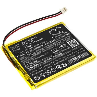 Ersatzakku - CS-WXE501SL - Wexler YT453949 - 3,7 Volt 800mAh Li-Polymer