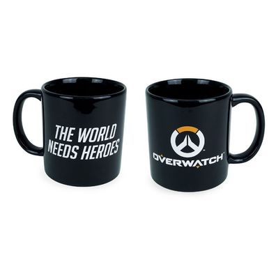 Overwatch Tasse mit Logo, schwarz