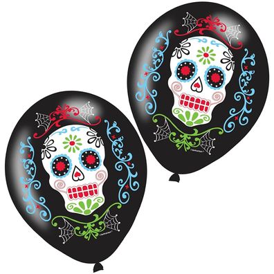 Day of the Dead - 6 Latexballons 27cm