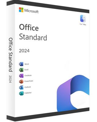 Microsoft Office 2024 Standard -für MAC - unbegrenzte Laufzeit | Vollversion