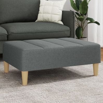 Fußhocker Dunkelgrau 77x55x31 cm Stoff