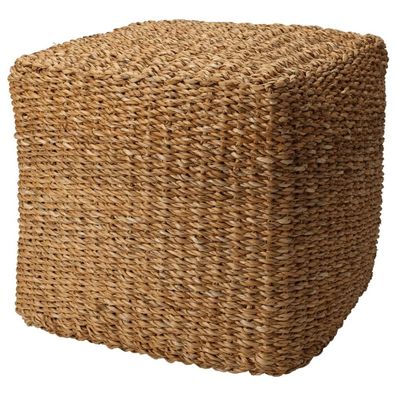 Home&amp; tyling Pouf Quadratisch Natur 40x40x38 cm Seegras