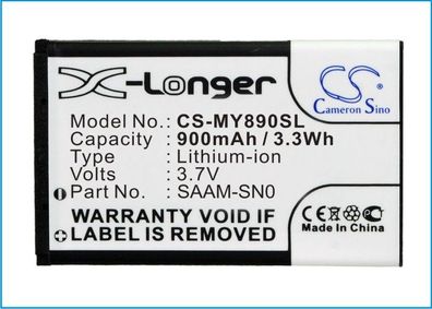 Ersatzakku - CS-MY890SL - Aligator A310 / Hyundai BP-121 - 3,7 Volt 900mAh Li-ion