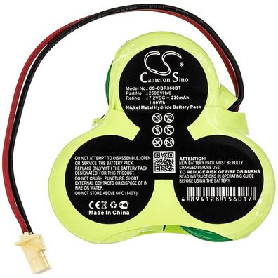 Ersatzakku - CS-CBR368BT - COBRA 4138 / 250BVHx6 - 7,2 Volt 230mAh Ni-MH