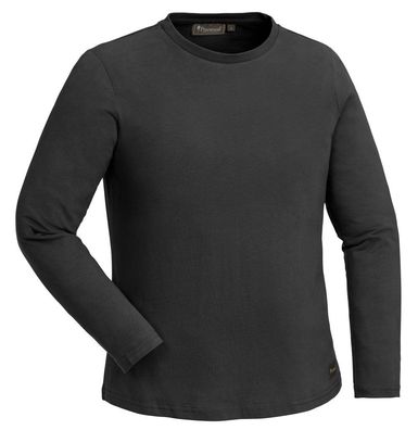 Pinewood 3404 Peached L/S Damen Langarmshirt Rauchschwarz (437) - Größe: