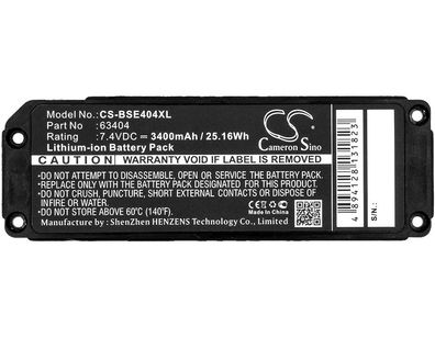 Ersatzakku - CS-BSE404XL - Bose Soundlink Mini / 063404 - 7,4 Volt 3400mAh Li-Ion