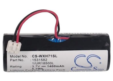 Ersatzakku - CS-WXH71SL - WELLA Xpert HS71 / 1/UR18500L - 3,7 Volt 1400mAh Li-ion