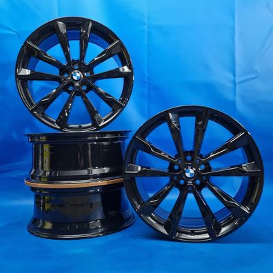 20 Zoll BMW X3 G01 X4 G02 Alufelgen Doppelspeiche M699 Schwarz Original