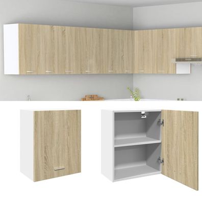 vidaXL Wandschrank Sonoma-Eiche 50x31x60 cm Holzwerkstoff