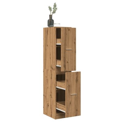 vidaXL Apothekerschrank Artisan-Eiche 30x41x144,5 cm Holzwerkstoff