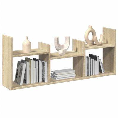 vidaXL Wandschrank 100x18x40 cm Sonoma Eiche Holzwerkstoff